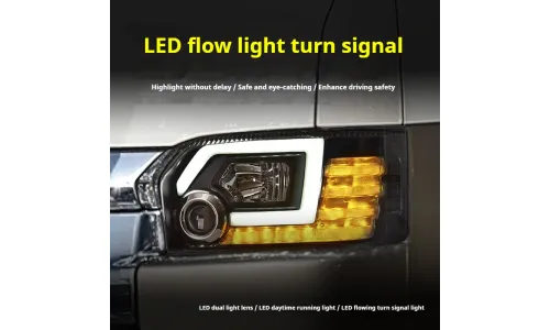 Фары передние LED с ходовыми огнями для Toyota Hiace (2005-2018), комплект, комплект, FT Carlight Carlight — фото 3