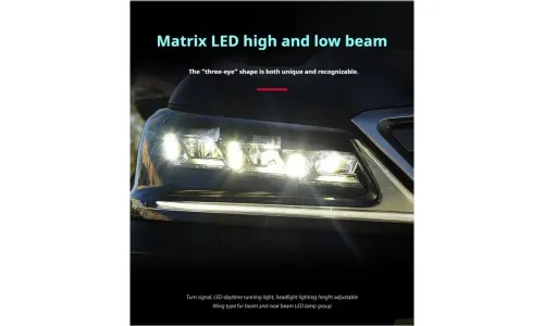 Фары передние LED с ходовыми огнями для Lexus LX570 (2016-2020), комплект, комплект, FT Carlight Carlight — фото 3