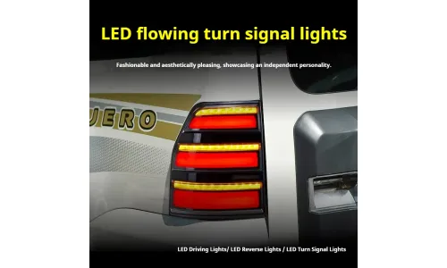 Задние LED-фонари динамический поворотник для Mitsubishi Pajero V93/V97 (2006-2020), комплект, комплект, FT Carlight Carlight — фото 4