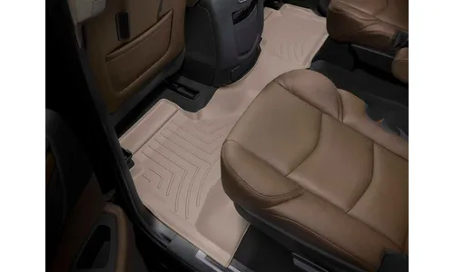 Ковры салона Floorliners, 2 ряд Cadillac Escalade ESV 2015-2020, бежевый, Weathertech — фото 1