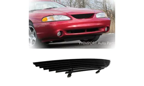 черная решетка с ламелями центральная верхняя Grill, вставка 1994-1998 Ford Mustang 96 97 — фото 1