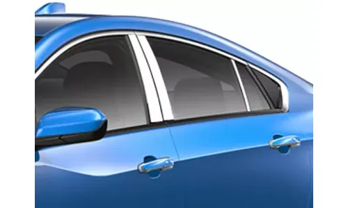 Накладки стоек дверей из нержавеющей стали 6 шт отделка окон QAA для Chevy Volt 2016-2019 — фото 1