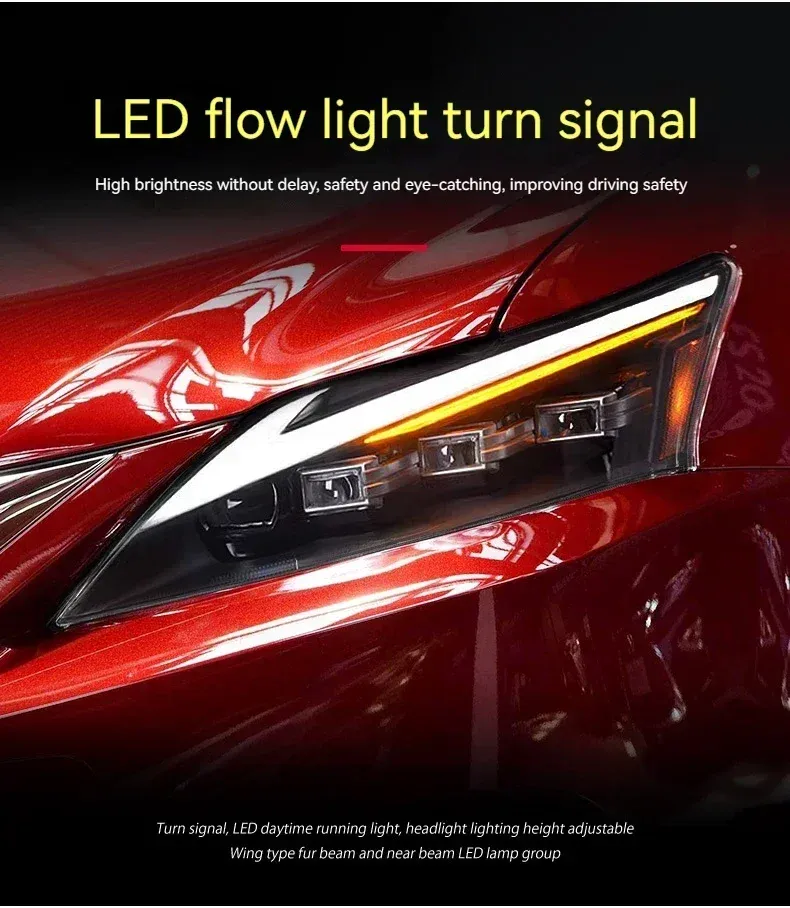Фары Full LED проектор ДХО для Lexus CT200 (2013-2017), комплект, комплект, FT Carlight Carlight — фото 4
