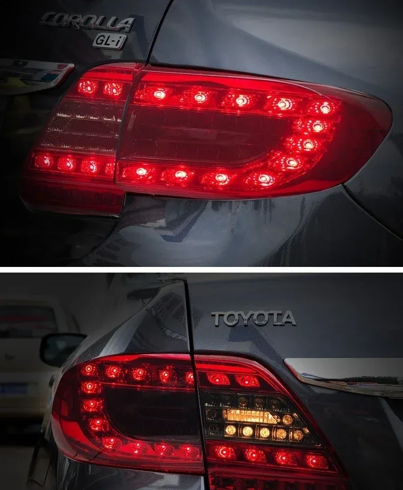 Задние LED-фонари динамический поворотник для Toyota Corolla (2011-2013), комплект, комплект, FT Carlight Carlight — фото 4