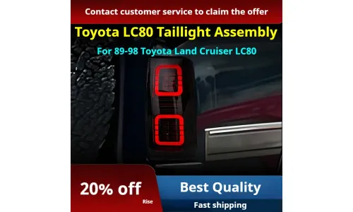 Задние LED-фонари динамический поворотник для Toyota Land Cruiser 80 (1989-1998), комплект, комплект, FT Carlight Carlight — фото 2
