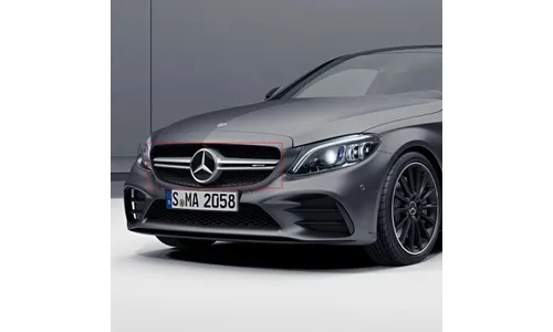 Комплект решетки радиатора Twin-Blade C 43 AMG Mercedes-Benz C-Класс W205/S205/C205/A205 рестайлинг, с камерой 360° и Distronic — фото 2
