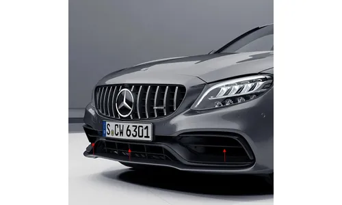 Комплект воздухозаборников переднего бампера C 63 AMG Mercedes-Benz C-Класс 205, 3 шт. — фото 3