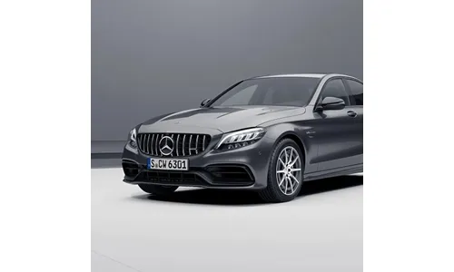 Решетка радиатора Panamericana Mercedes-Benz C 63 AMG W205/S205/C205/A205 без Distronic с камерой 360° — фото 6