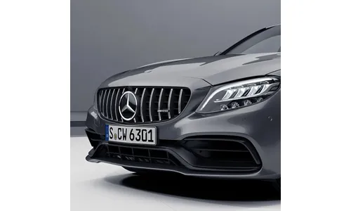 Решетка радиатора Panamericana Mercedes-Benz C 63 AMG W205/S205/C205/A205 с Distronic без камеры 360° — фото 4