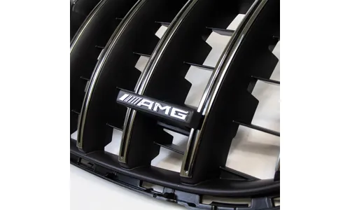 Решетка радиатора Panamericana Mercedes-Benz C 63 AMG W205/S205/C205/A205, без Distronic и камеры 360° — фото 3