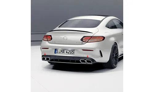 Задний диффузор C 63 S AMG для Mercedes-Benz C-Класса C205/A205, стандартная отделка, карбон — фото 1