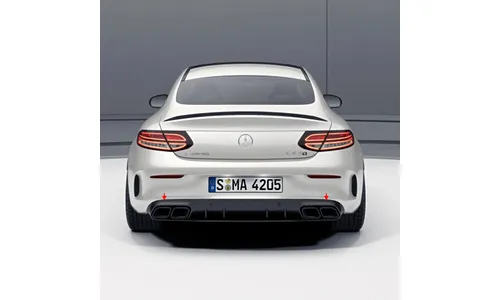 Задний диффузор C 63 S AMG для Mercedes-Benz C-Класса C205/A205, Night Package, карбон — фото 1