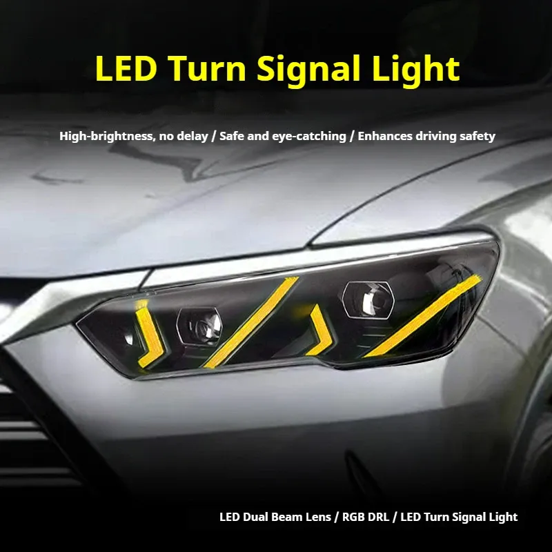 Фары Full LED проектор ДХО RGB для BYD Song Pro (2019-2024), комплект, комплект, FT Carlight Carlight — фото 3