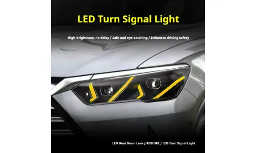 Фары Full LED проектор ДХО RGB для BYD Song Pro (2019-2024), комплект, комплект, FT Carlight Carlight — фото 3
