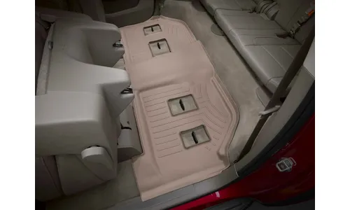 Ковры салона Floorliners, 3 ряд Cadillac Escalade ESV 2015-2020, бежевый, Weathertech — фото 1