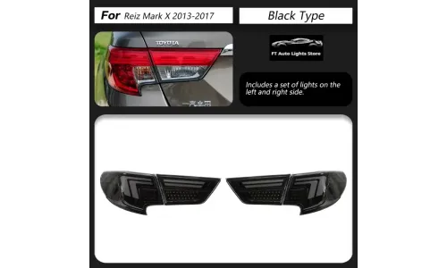 Задние LED-фонари динамический поворотник для Toyota Reiz Mark X (2013-2017), комплект, комплект, FT Carlight Carlight — фото 1