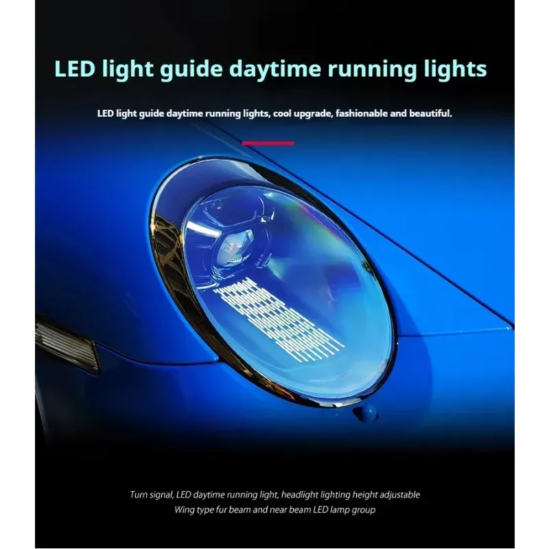 Фары передние LED с ходовыми огнями для Porsche 911 997 (2005-2012), комплект, комплект, FT Carlight Carlight — фото 3