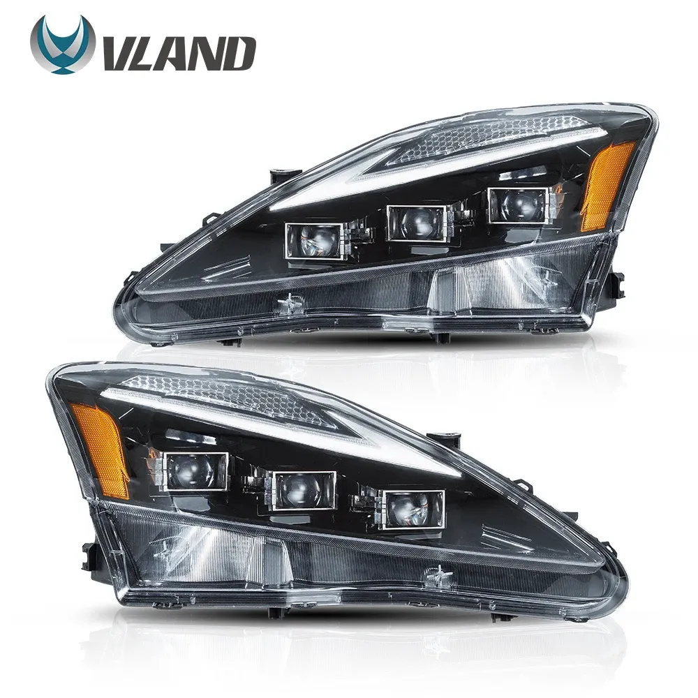 Фары VLAND LED синие ДХО для Lexus IS250/IS350/IS C/IS F (2006-2013) — фото 5