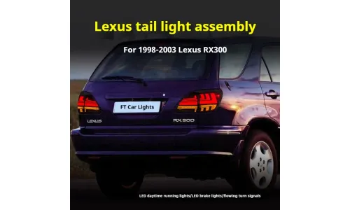 Задние LED-фонари динамический поворотник для Lexus RX300/RX330 (1998-2003), комплект, комплект, FT Carlight Carlight — фото 5