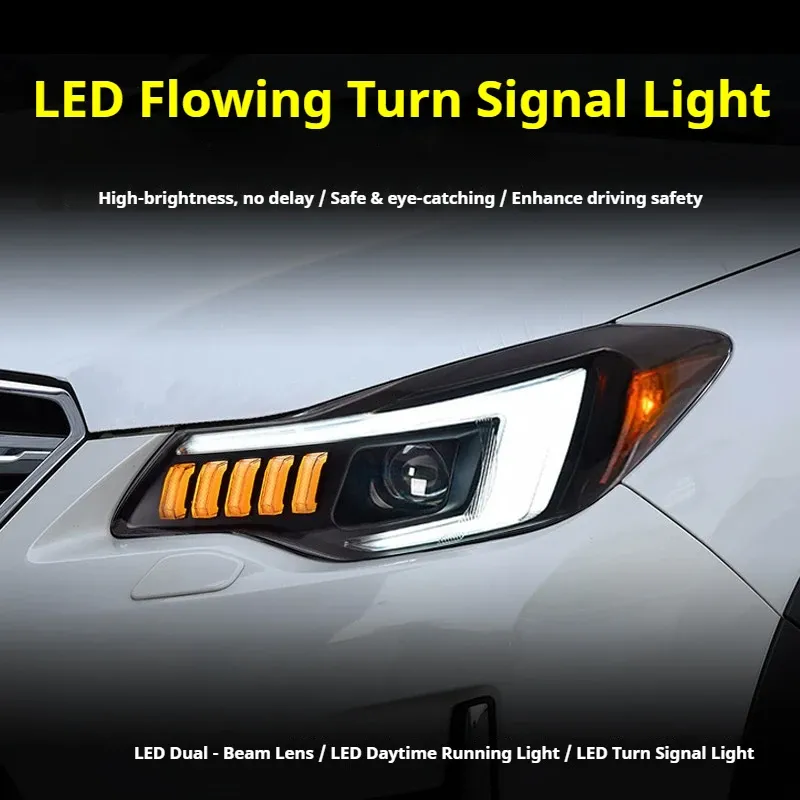 Фары передние LED с ходовыми огнями для Subaru XV (2012-2017), комплект, комплект, FT Carlight Carlight — фото 3