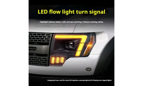 Фары передние LED с ходовыми огнями для Ford Raptor F-150 (2008-2014), комплект, комплект, FT Carlight Carlight — фото 3