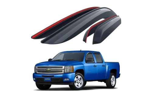 Дефлекторы боковых окон Rain Guards for Chevy Silverado 2007-13 Crew Cab, накладные, GoodYear — фото 1
