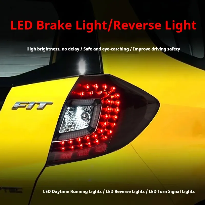 Задние LED-фонари динамический поворотник для Honda Fit Jazz (2008-2013), комплект, FT Carlight — фото 3