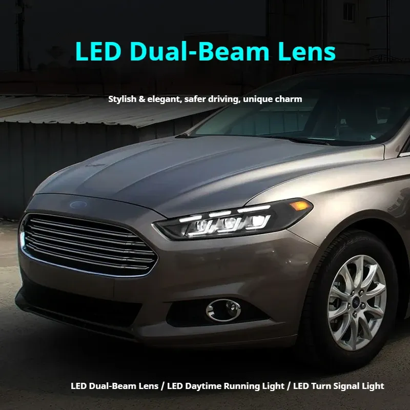 Фары передние LED с ходовыми огнями для Ford Mondeo/Fusion (2013-2016), комплект, комплект, FT Carlight Carlight — фото 4