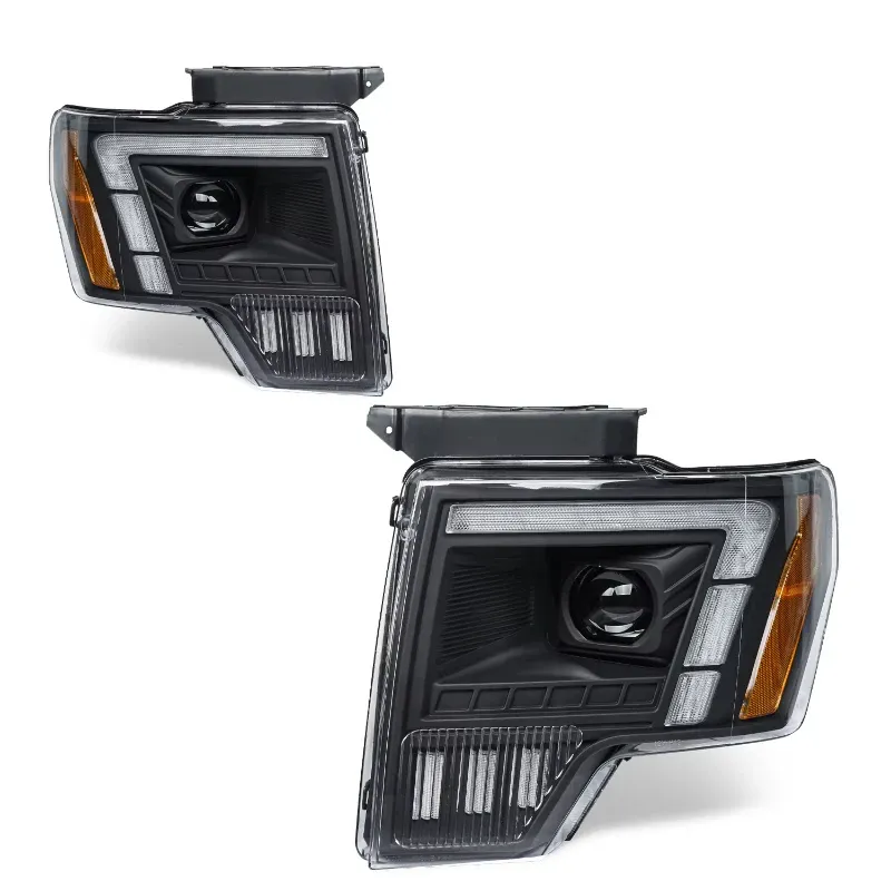 Фары передние LED с ходовыми огнями для Ford Raptor F-150 (2008-2014), комплект, комплект, FT Carlight Carlight — фото 6