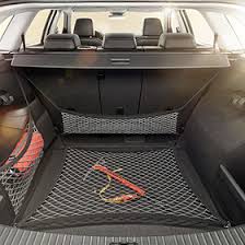 Сетки в багажник Skoda Kodiaq, для пятиместных автомобилей с двойным полом багажника, серый цвет, оригинал — фото 1