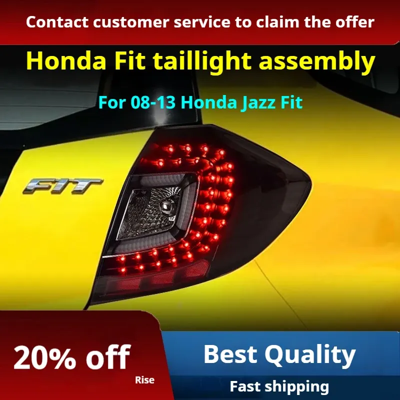 Задние LED-фонари динамический поворотник для Honda Fit Jazz (2008-2013), комплект, FT Carlight — фото 2