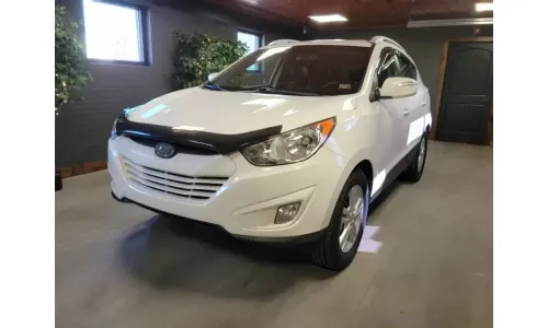 Защита от дымовых жуков AVS CarFlector с болтовым креплением для Hyundai Tucson 2010-2015 годов выпуска — фото 1