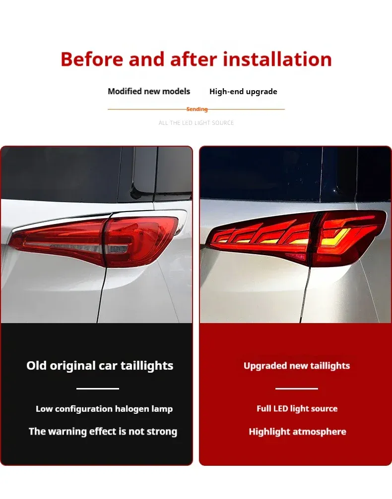 Задние LED-фонари динамический поворотник для Buick GL8 ES (2017-2019), комплект, комплект, FT Carlight Carlight — фото 7
