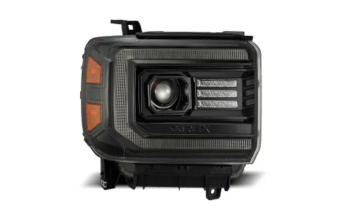 Фары светодиодные Alpha-Black LUXX для GMC Sierra 1500/2500/3500 2015–2018, AlphaRex — фото 2