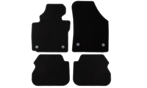 Коврики в салон Klever Econom VOLKSWAGEN Caddy, 2004-2010, 2010-2015 минивэн (5 мест), 4 шт. (текстиль) / Фольксваген Кэдди — фото 1