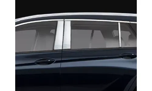 Накладки стоек дверей из нержавеющей стали 6 шт отделка окон QAA для Buick Regal 2018-2020 — фото 1