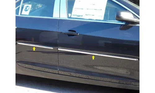 ПОДХОДИТ CHEVY MALIBU 2013-2015 ИЗ НЕРЖАВЕЮЩЕЙ СТАЛИ ХРОМ КОРПУС БОКОВОЙ МОЛДИНГ ОТДЕЛКА 4ШТ — фото 1