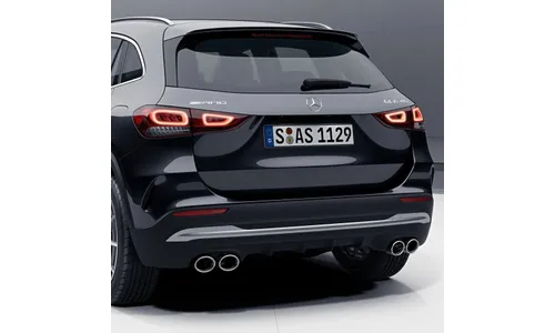 Хромированные накладки выхлопа в стиле 45 S AMG для Mercedes-Benz GLA H247 — фото 1