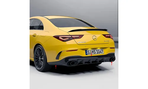 Задний диффузор CLA 35 AMG для Mercedes-Benz CLA C118/X118, Aero Package Night — фото 1