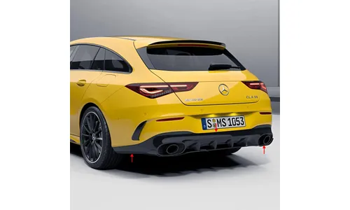 Задний диффузор CLA 35 AMG для Mercedes-Benz CLA C118/X118, Aero Package Night — фото 2