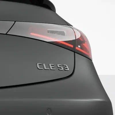 Шильдик CLE 53 Mercedes-Benz CLE C236/A236 на крышку багажника, темный хром — фото 1
