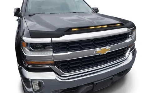 Дефлектор капота AVS для 2016-2018 Chevrolet Silverado 1500, черный — фото 1
