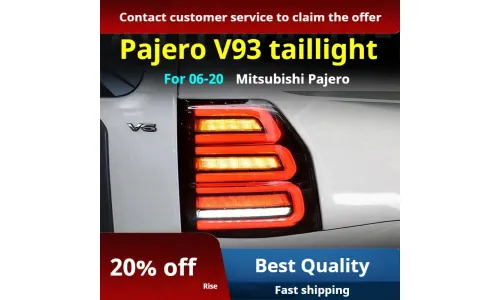 Задние LED-фонари динамический поворотник для Mitsubishi Pajero (2006-2020), комплект, комплект, FT Carlight Carlight — фото 3