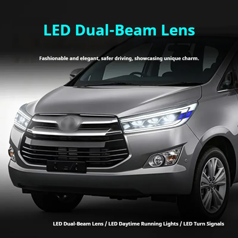 Фары передние LED с ходовыми огнями для Toyota Innova (2016-2022), комплект, комплект, FT Carlight Carlight — фото 4