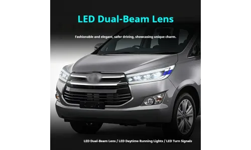 Фары передние LED с ходовыми огнями для Toyota Innova (2016-2022), комплект, комплект, FT Carlight Carlight — фото 4