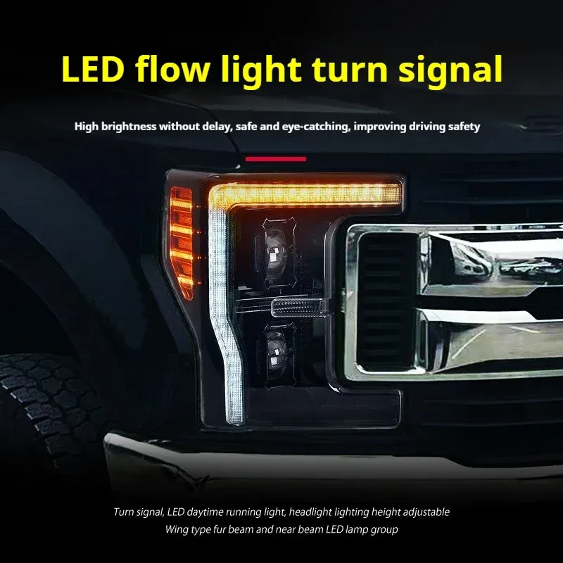 Фары передние LED с ходовыми огнями для Ford F-250 (2017-2019), комплект, комплект, FT Carlight Carlight — фото 3