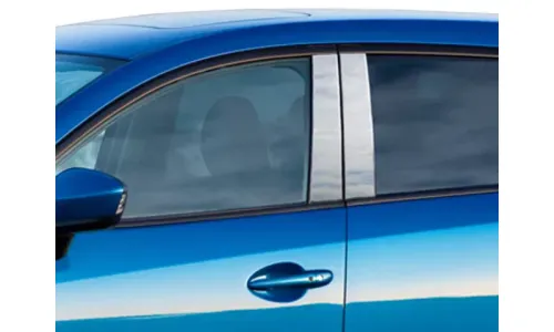Накладки стоек дверей из нержавеющей стали 4 шт отделка двери QAA для Mazda CX5 2013-2015 — фото 1