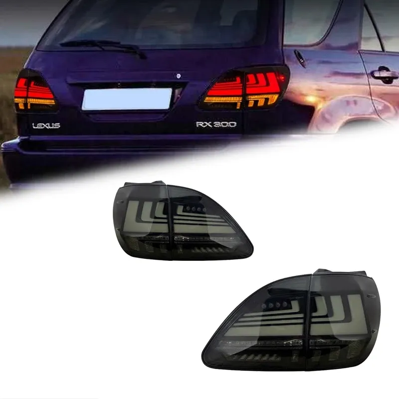 Задние LED-фонари динамический поворотник для Lexus RX300/RX330 (1998-2003), комплект, комплект, FT Carlight Carlight — фото 1