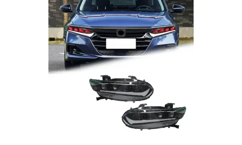 Фары передние LED с ходовыми огнями для Honda Accord 10 (2018-2023), комплект, комплект, FT Carlight Carlight — фото 1