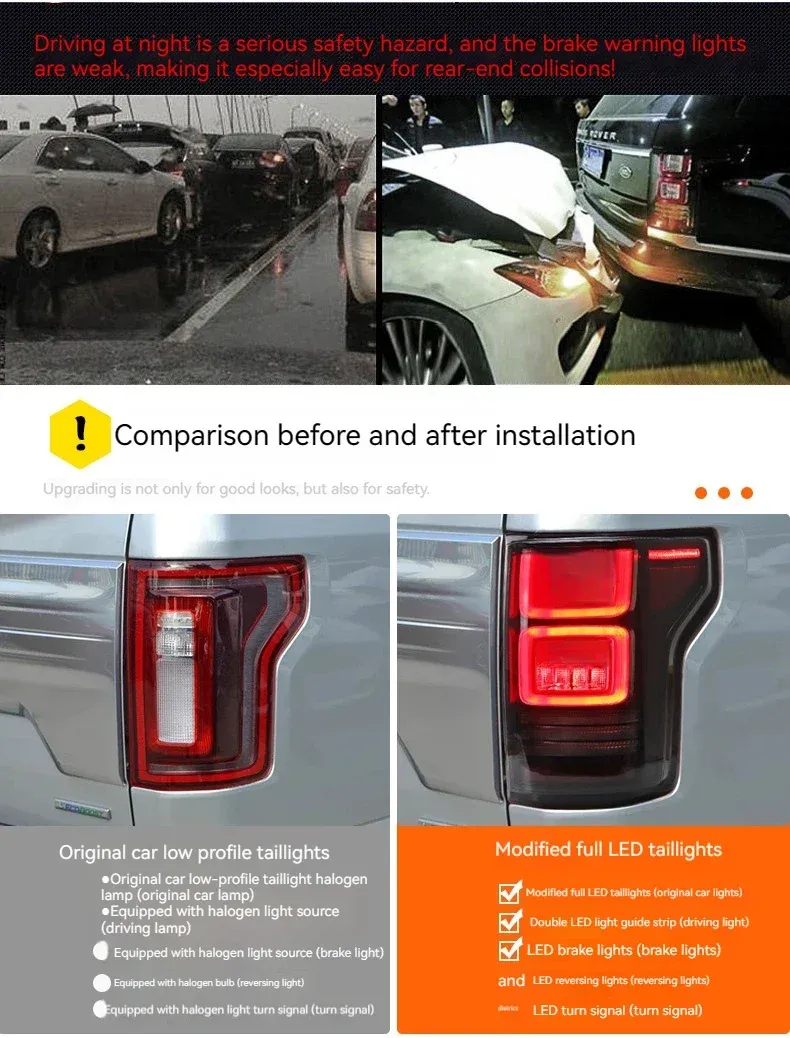 Задние LED-фонари динамический поворотник для Ford F-150 Raptor (2015-2021), комплект, комплект, FT Carlight Carlight — фото 7